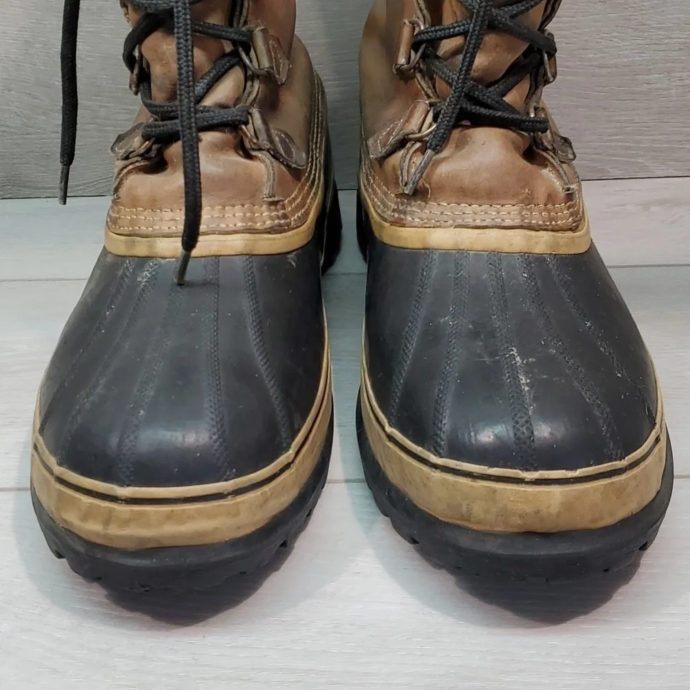 Sorel Men Vintage Kaufman Canada Insulated Saltwater Duck Boots shoes sz 14